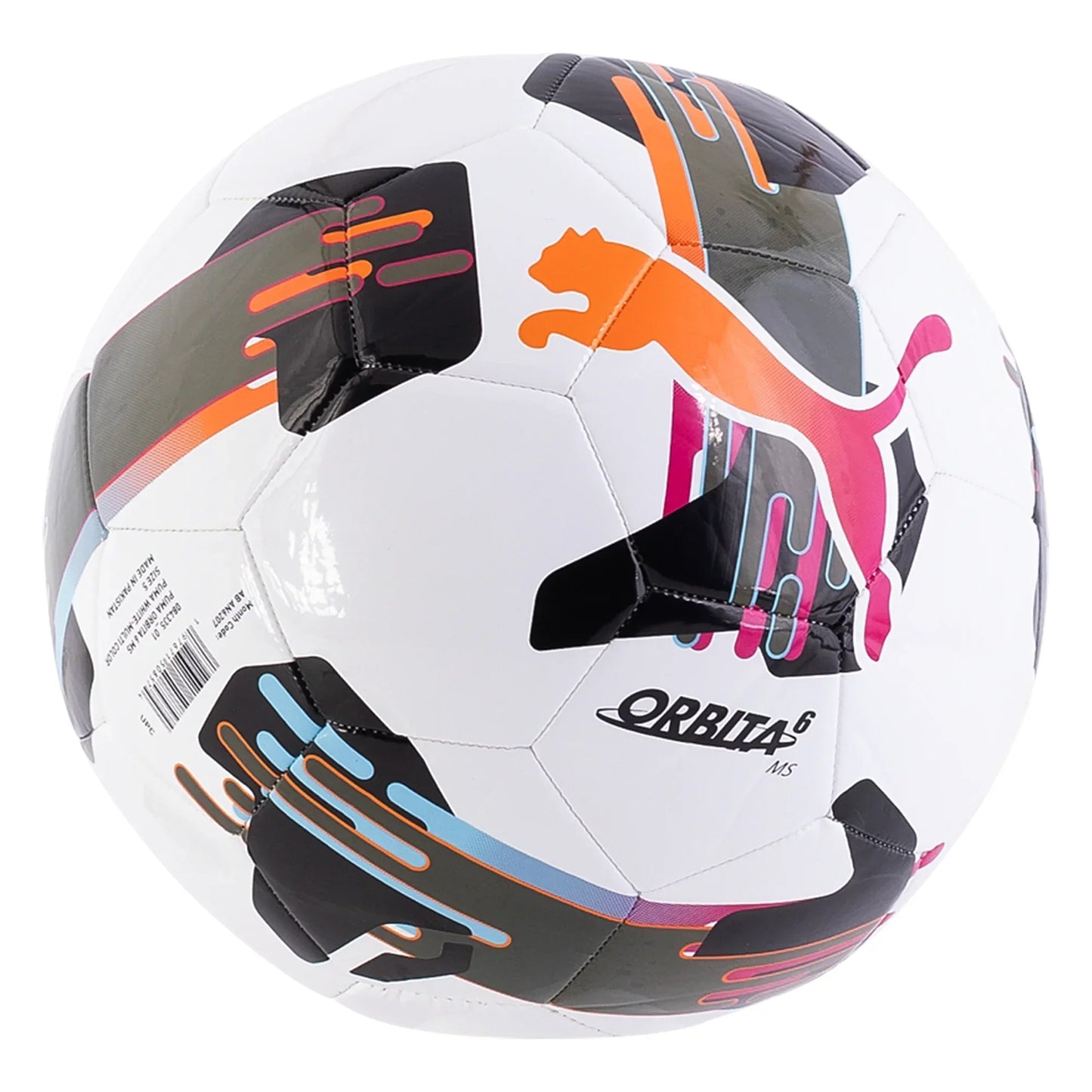 Puma Orbita 6 MS Soccer Ball - White/Multicolor